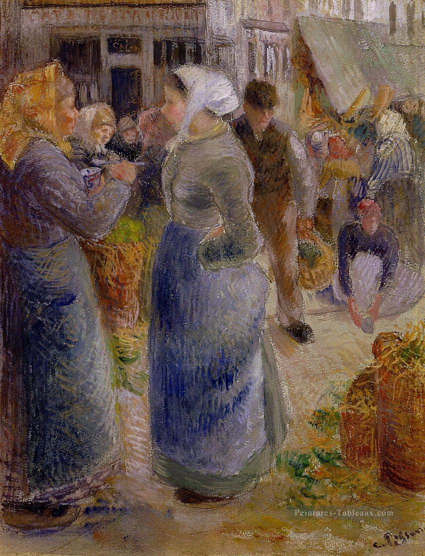 le marché Camille Pissarro Peintures à l'huile